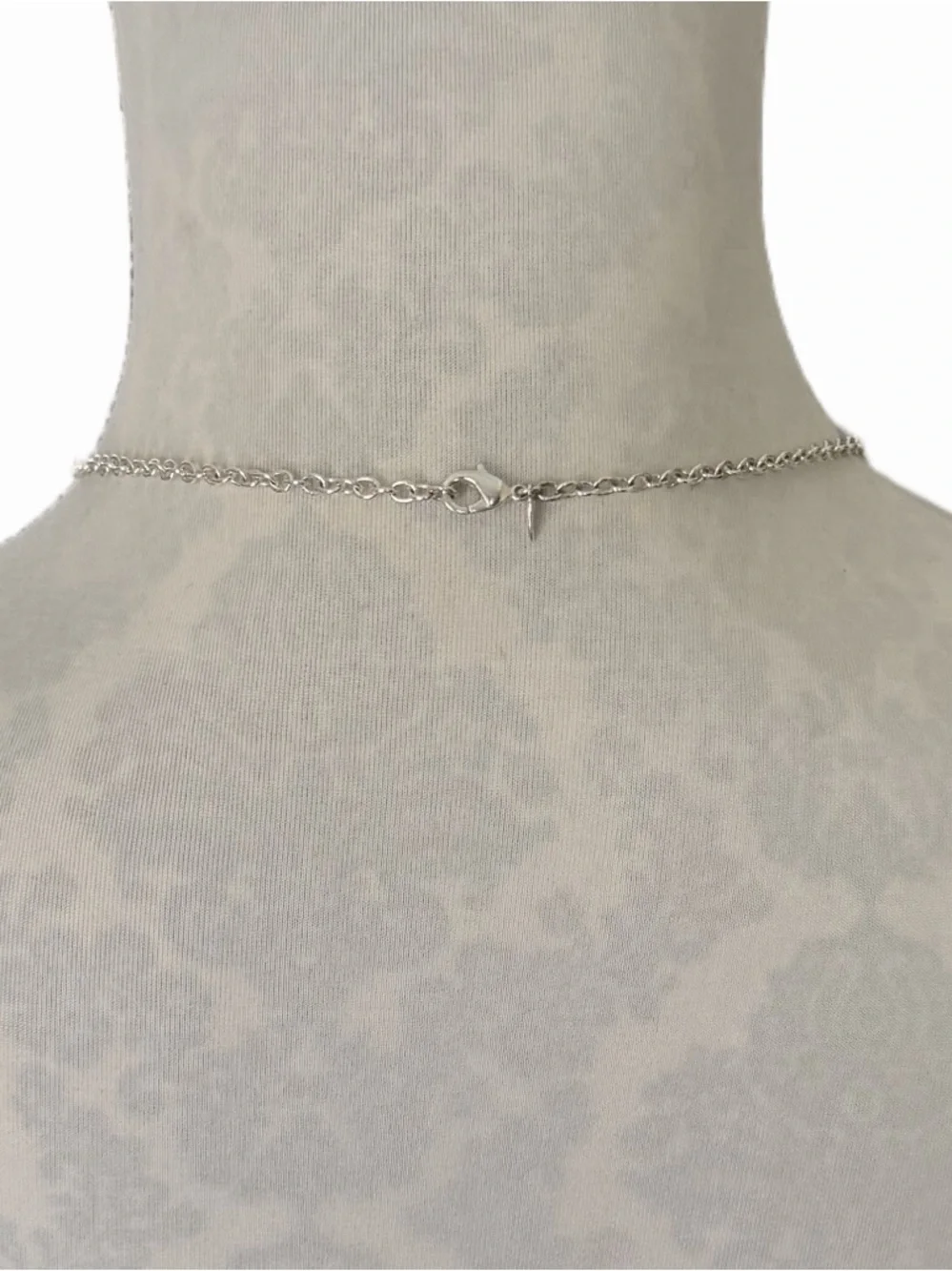 Silver Tone Geometric Statement Necklace | Bold Modern Pendant